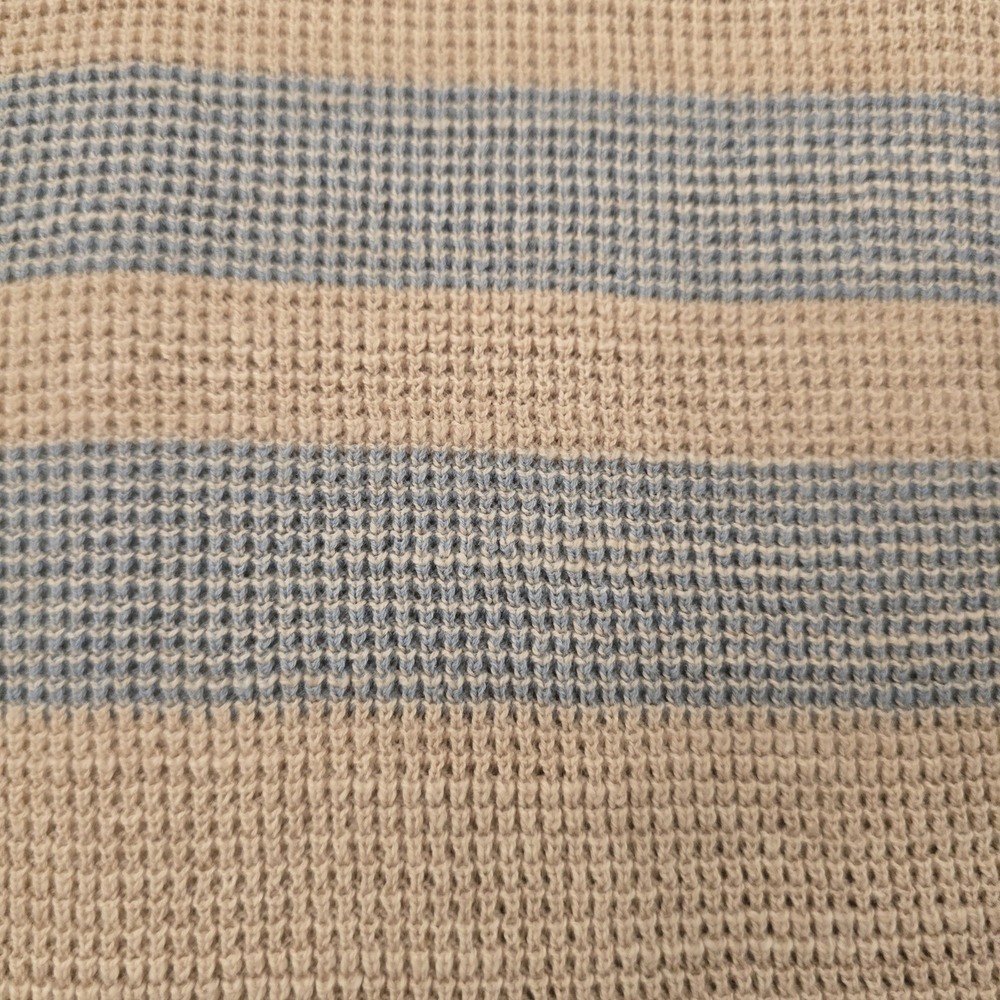 Faherty Throwback Striped Waffle Knit Sweater Xl … - image 4